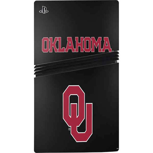 University of Oklahoma Only One Sooners PS5 Pro Console Skin